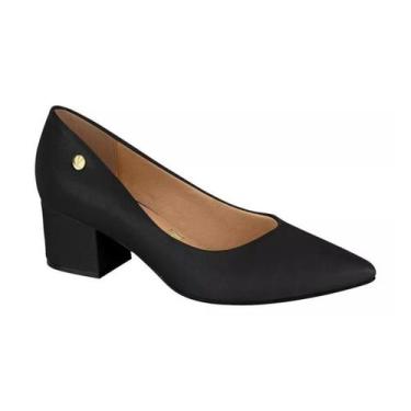 Imagem de Sapato Scarpin Feminino Bico Fino Salto Bloco Baixo Vizzano 1220315, 3