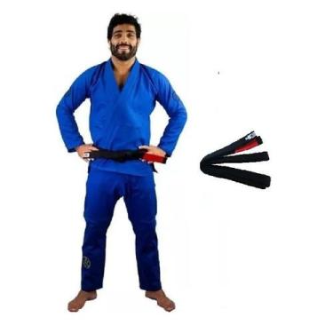 Imagem de Kimono Ultra Light 2.2 Jiu Jitsu Azul Com Faixa a Escolher  Keiko - Ke