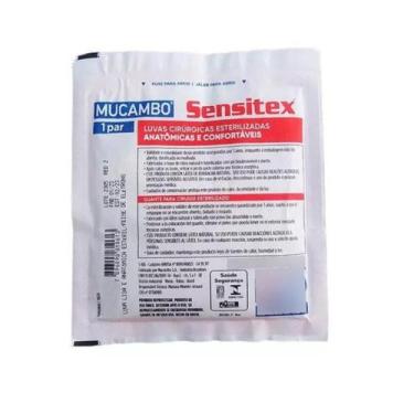 Imagem de 10 Luvas Sensitex Cirúrgica de Látex Estéreis Branca 6,5, Branco, 6,5