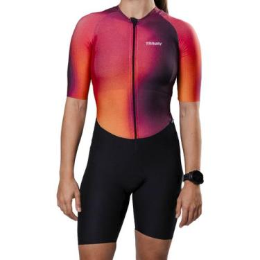 Imagem de Macaquinho Triathlon Triway Sports Concept Sunset Feminino -, Roxo, P