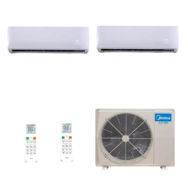 Imagem de Ar Condicionado Multi Split Inverter Midea Atom 28000 BTUs (9000 + 12000) Quente Frio - 220V
