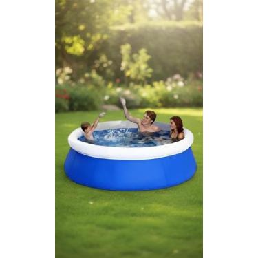 Imagem de Piscina Inflável Borda Redonda 4760L Azul - Congratulations Store