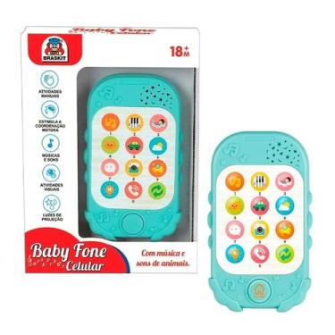 Imagem de Brinquedo Baby Fone Celular Com Luzes E Sons - Braskit