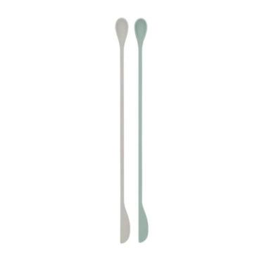 Imagem de Conjunto de Colheres Para Mexer 2 Peças Silicone Platinum - Kikka Boo