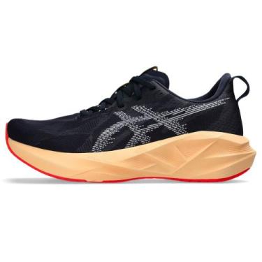 Imagem de Tênis ASICS Novablast 5 - Masculino - Azul/Laranja, 38