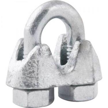 Imagem de Clips para Cabo de Aço 3560180000 para Prensar e Amarrar com Acabamento Galvanizado Inox Vonder