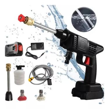 Imagem de Lavadora de Alta Pressão Portátil Yeet sem Fio com Bateria Recarregável Bivolt Kit Completo com Maleta
