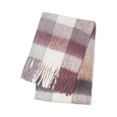 Imagem de Cachecol De Luxo Feminino Em Cashmere, Pashmina Grossa E Quente, Lenço