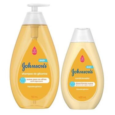 Imagem de Kit johnson's baby regular: shampoo 750ml e condicionador baby 400ml -