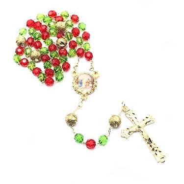 Imagem de Terço Sagrada Família de Natal com Caixinha Acrílica