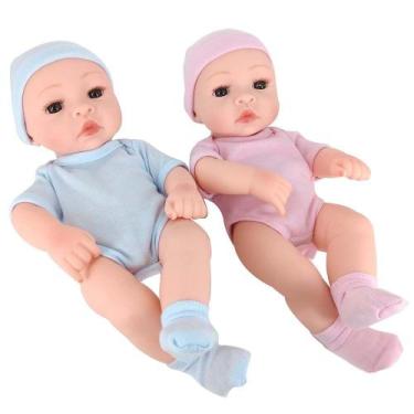 Boneca Bebê Reborn Laura Baby Dream Estrela Brinca, Chora e Ri