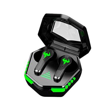 Imagem de Earbuds compatíveis com Bluetooth Práticos Lâmpada de Respiração Colorida Sem Fio E-Sport Game Fones de ouvido Preto