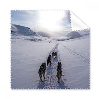 Imagem de Pano de limpeza de imagem Husky Dog Animal Snow, 5 peças