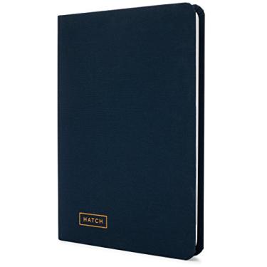 Imagem de Caderno Hatch Idea - Diário de ideias, caderno de ideias e planejador de projetos para empreendedores, gerenciamento de projetos e proprietários de negócios - Azul meia-noite - 160 páginas, 14,6 x 21