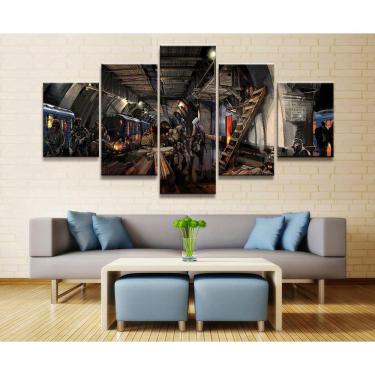 Imagem de Quadro Decorativos Jogos com 5 peças 130x65 m16