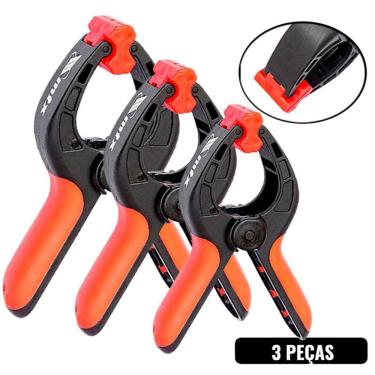 Imagem de Kit 3 Grampos Multiuso 4 à 9 POL para Marceneiros MTX