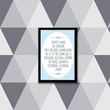 Imagem de Quadro Oração Santo Anjo Do Senhor 24X18Cm