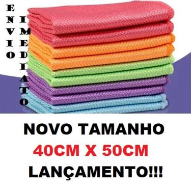 Imagem de KIT Pano De Prato Escamas Microfibra 40x50cm ESPELHO COM 5