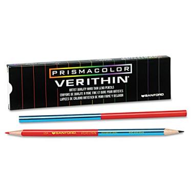 Imagem de Prismacolor – Lápis de cor Verithin com extremidade dupla, azul/vermelho, dúzia 02456 (DMi DZ