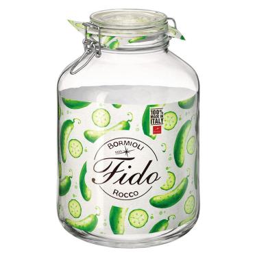 Imagem de BORMIOLI ROCCO FIDO POTE HERMÉTICO 28x18x18cm 5L VIDRO TRANSP