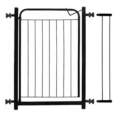 Imagem de Portão Grade Pet Aramado para Cães Bebês 80 cm Preto