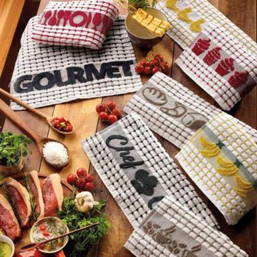 Imagem de Pano De Prato Atacado Teka Gourmet Kit Com 5 Peças