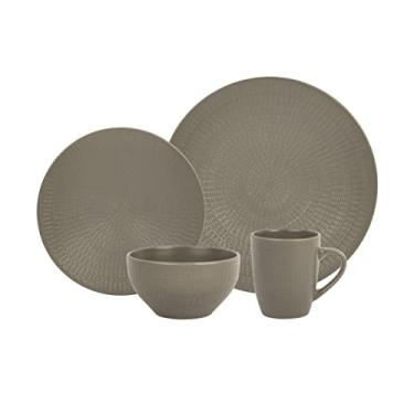 Imagem de Aparelho de jantar Terroir em ceramica 24 pecas cor taupe-TAUPE - L Hermitage- Full Fit