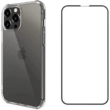 Imagem de Kit Capa Anti Impacto Compatível com iPhone 13 Pro Max + Película 3D Vidro