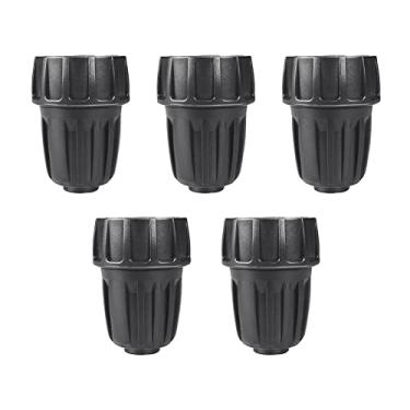 Imagem de ALKARAMA Pacote com 5 tubos de irrigação por gotejamento de 1,27 cm para torneira/adaptador de mangueira de jardim, acessórios de irrigação por gotejamento de 1,27 cm GHT a 1,27 cm, adaptador de mangueira de jardim de conector de torneira de plástico