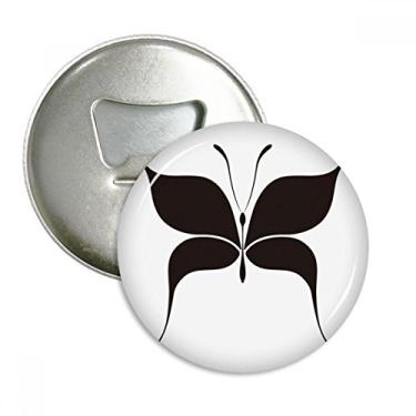 Imagem de Fada borboleta preta abridor de garrafas ímã de geladeira emblema multifuncional