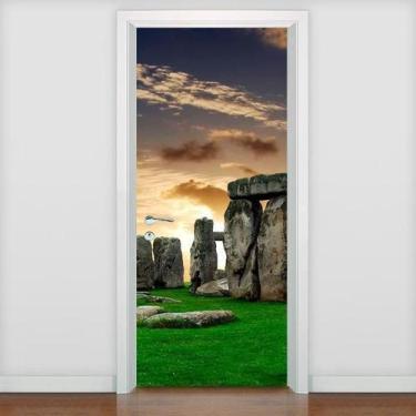 Imagem de Adesivo De Porta Paisagens - Stonehenge - 215X90cm - Mix Adesivos