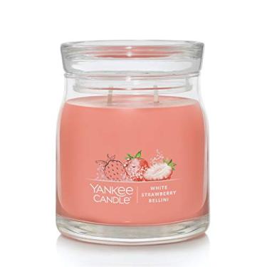 Imagem de Yankee Candle Vela em pote médio assinatura Bellini da White Strawberry