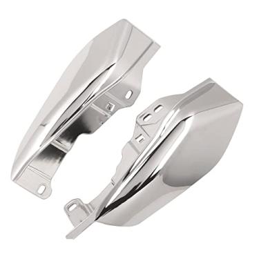 Imagem de FINMOKAL Acabamento do defletor de ar de armação intermediária com escudo térmico cromado para Harley Street Glide 2009-2016