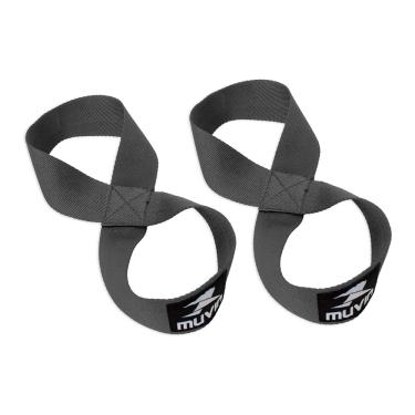 Imagem de Strap Musculação 8 Muvin – Par – Três Tamanhos – 60, 70 ou 80 cm - Levantamento de Peso – Proteção – Haltere – Resistente – Confortável – Antiderrapante – Maior aderência