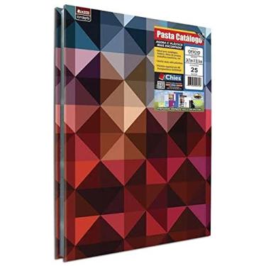 Imagem de Pasta Catálogo Com 25 Envelopes ofício Abstrato Com Colchete 5351-5 Chies 1 UN 25559