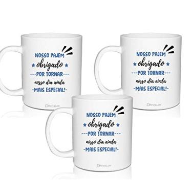 Imagem de 3 Canecas Convite Personalizadas Agradecimento para Pajem