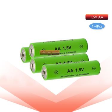 Imagem de Pilha aa recarregável 3000mah 1.5v  bateria alcalina recarregável para brinquedos de led mp3