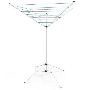 Imagem de Varal De Chão Aço Carbono Retrátil Giratório Reforçado 7 Cordas Durável Varal Sul