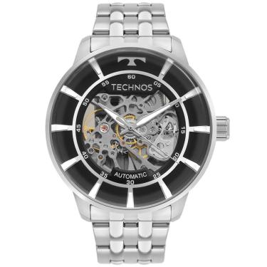 Imagem de Relógio TECHNOS masculino Automático prata G3265AB/1P