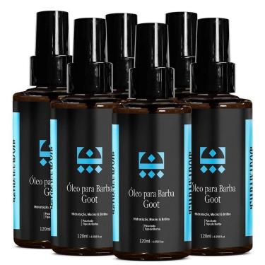 Imagem de Kit 6 Óleo Hidratante Para Barba Goot Embaixador 120Ml