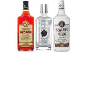 Imagem de Kit Gin Seagers Dry, Seagers Negroni E Silver Seagers