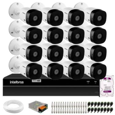 Imagem de Kit 16 Câmeras Intelbras Vhl 1220 B Bullet Hdcvi Full Hd 1080p Visão Noturna 20m Ip66 + Dvr Intelbras Mhdx 1216 16 Canais Multi Hd + Hd 2tb Purple