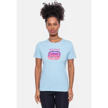 Imagem de Camiseta Ecko Feminina Estampada Azul