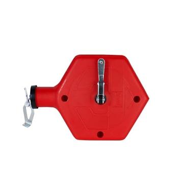 Imagem de M-D Building Products Carretel de giz 00760 ABS Tuff Line 30,5 m – Ferramenta de linha de giz durável de grau de empreiteiro com estojo ABS, cordão de precisão e marcador – ideal para construção e