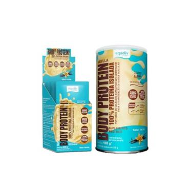 Imagem de Kit Body Protein Vanilla 100% Proteina Isolada 440g e Body Protein Vanilla 10 Sachês de 15g cada Proteina Isolada Equaliv