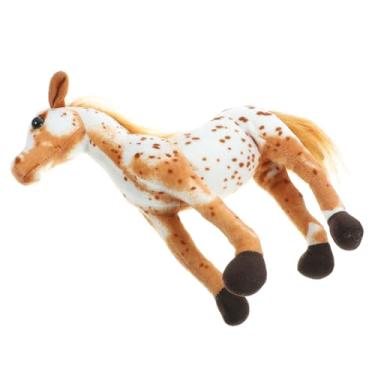 Imagem de Toyvian Boneca De Simulação De Cavalo Estatuetas De Cavalos Realistas Mini Cavalo De Pelúcia Vaca De Pelúcia Cavalo Empalhado Escultura De Cavalo Brinquedos Ampla Decorar Pp Algodão