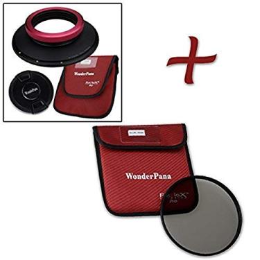 Imagem de Kit CPL Essential WonderPana XL - Suporte de filtro de núcleo, tampa de lente e filtro CPL de 186 mm para lente artística Sigma 14 mm 1,8 DG HSM (quadro completo 35 mm)