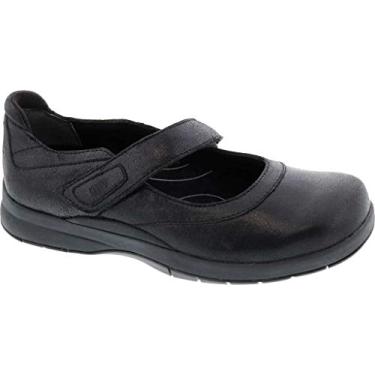 Imagem de Drew Mocassins de couro femininos 14800, Poeirado/preto, 6.5 Narrow