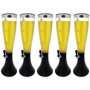 Imagem de Kit com 5 Torres de Chopp Marcbeer Marchesoni 3,5 Litros