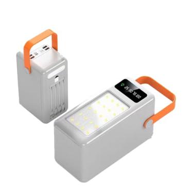 Imagem de Carregador portátil de alta capacidade de carregamento rápido de 80000 mAh com bateria externa de 8 saídas e 3 entradas para smartphones e tablets(Size:40000 mAh,Color:Preto)